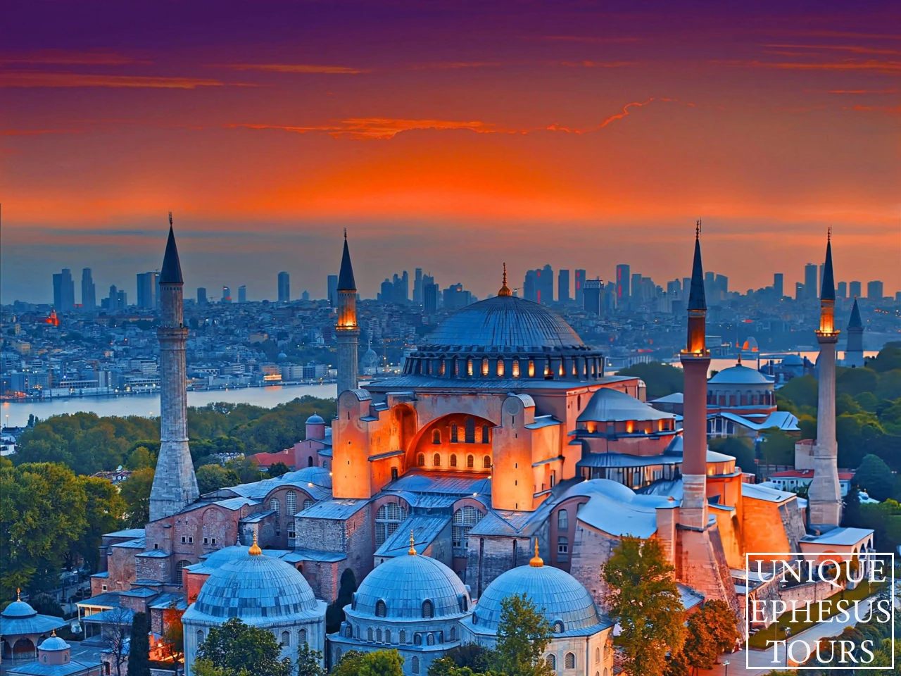 Hagia-Sophia-Sunset-Istanbul