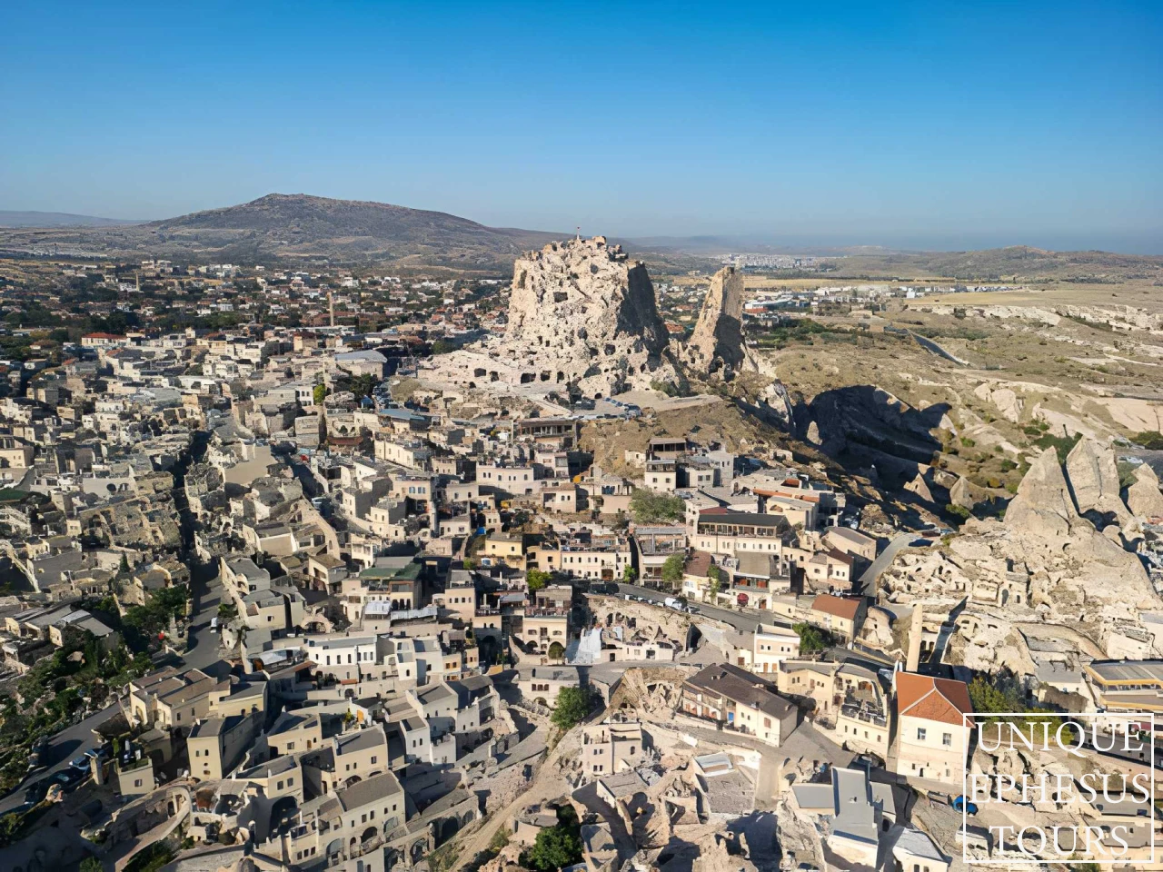 uchisar-castle-town-aerial-view-cappadocia-historic-rock-settlement-turkey